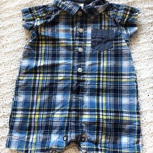 Carters plaid romper